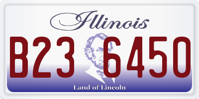 IL license plate B236450