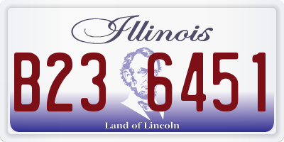 IL license plate B236451