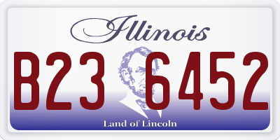 IL license plate B236452