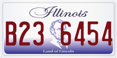 IL license plate B236454