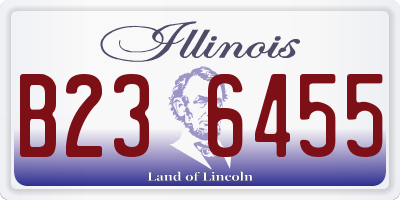 IL license plate B236455