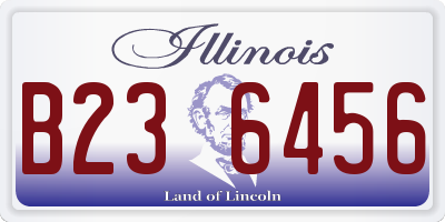 IL license plate B236456