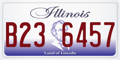 IL license plate B236457