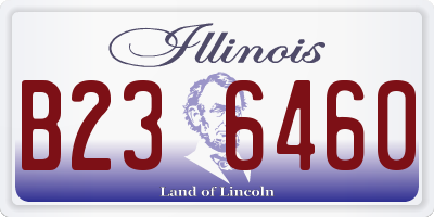 IL license plate B236460