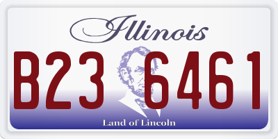 IL license plate B236461