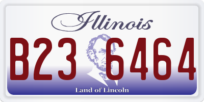 IL license plate B236464