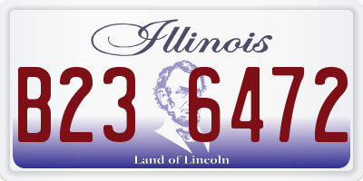 IL license plate B236472