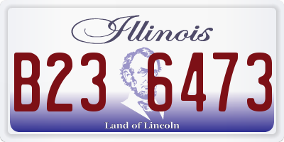 IL license plate B236473