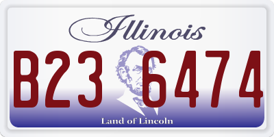 IL license plate B236474