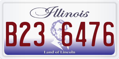 IL license plate B236476