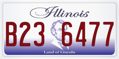 IL license plate B236477