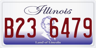 IL license plate B236479