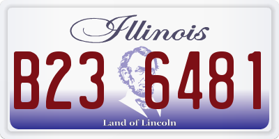 IL license plate B236481