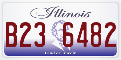 IL license plate B236482