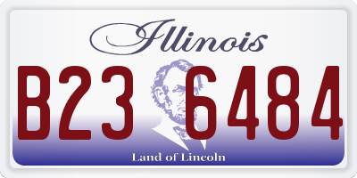 IL license plate B236484