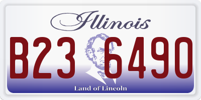 IL license plate B236490