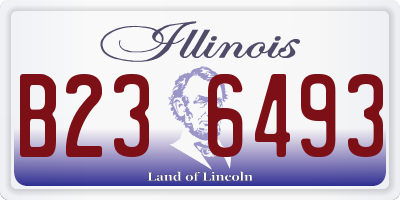 IL license plate B236493