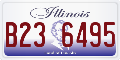 IL license plate B236495