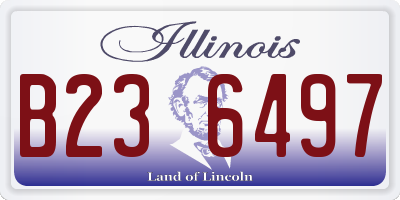 IL license plate B236497