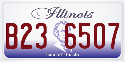 IL license plate B236507