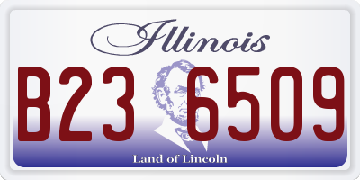 IL license plate B236509