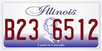 IL license plate B236512