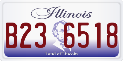 IL license plate B236518
