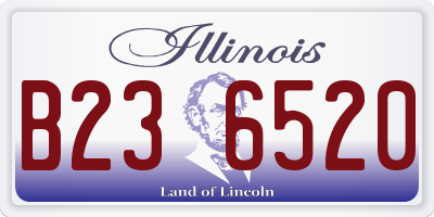 IL license plate B236520
