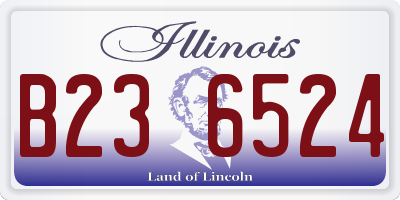 IL license plate B236524