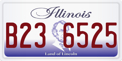 IL license plate B236525