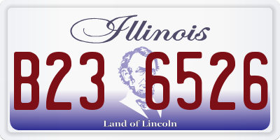 IL license plate B236526