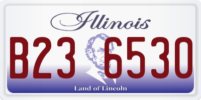 IL license plate B236530