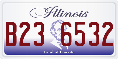IL license plate B236532