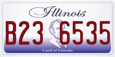 IL license plate B236535