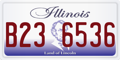 IL license plate B236536