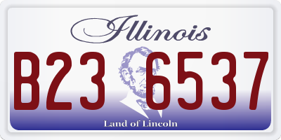 IL license plate B236537