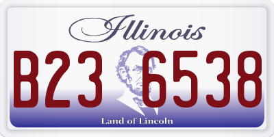 IL license plate B236538