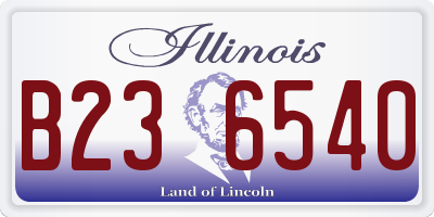 IL license plate B236540