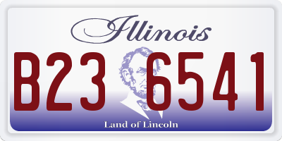 IL license plate B236541