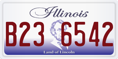 IL license plate B236542