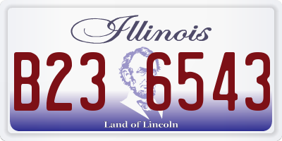 IL license plate B236543