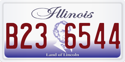 IL license plate B236544