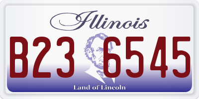 IL license plate B236545