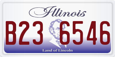 IL license plate B236546