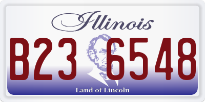 IL license plate B236548