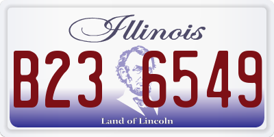 IL license plate B236549