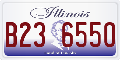 IL license plate B236550