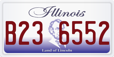 IL license plate B236552