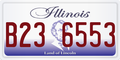 IL license plate B236553