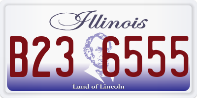 IL license plate B236555